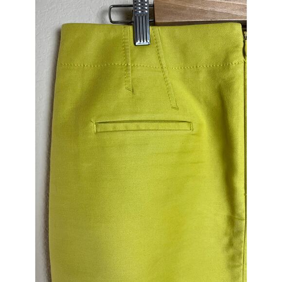 J. Crew | Women's Size 8 Lime Green Pencil Skirt - Picture 3 of 5